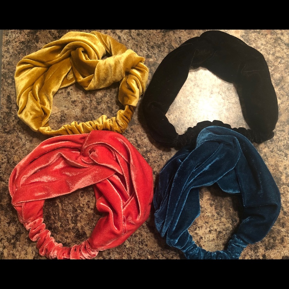 urban outfitters velvet knot headbands